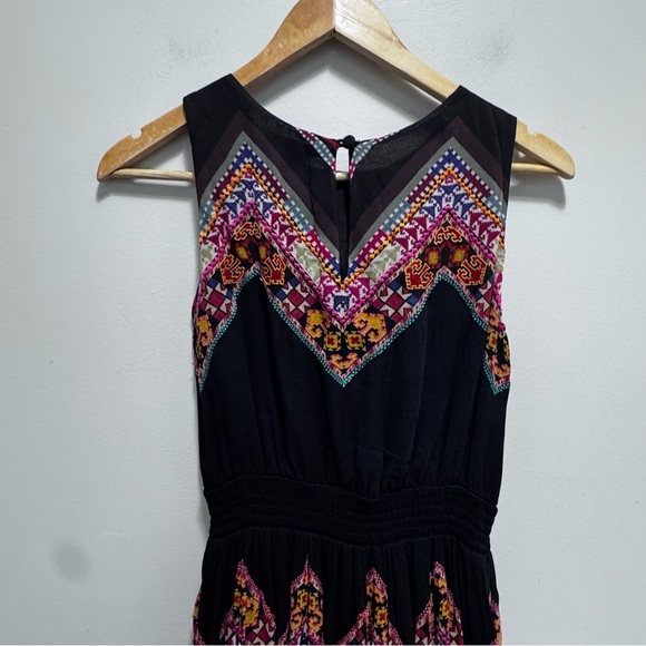 Anthropologie Patchworked Chevron Midi Dress Tanvi Kedia Size 2 Orig $278 - Picture 11 of 16